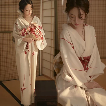 Японское Традиционное Кимоно, Кардиган, Женское платье, Банный халат, Одежда для Косплея Гейши Юката, Азиатская фотосессия для выступлений